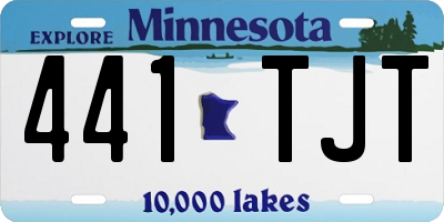 MN license plate 441TJT