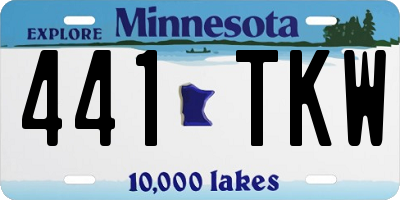 MN license plate 441TKW
