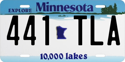 MN license plate 441TLA
