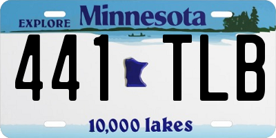 MN license plate 441TLB