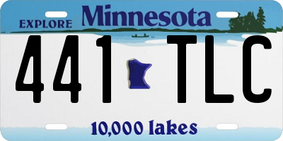 MN license plate 441TLC