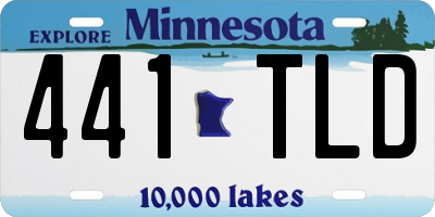 MN license plate 441TLD