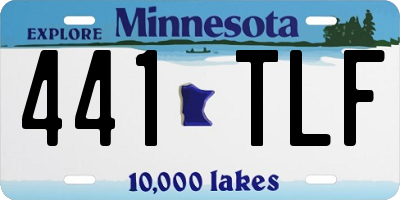 MN license plate 441TLF