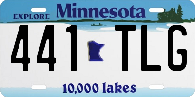MN license plate 441TLG