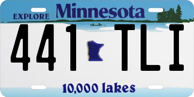 MN license plate 441TLI