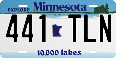 MN license plate 441TLN