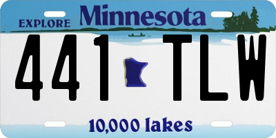 MN license plate 441TLW