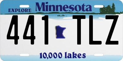 MN license plate 441TLZ
