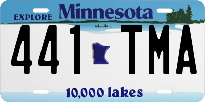 MN license plate 441TMA