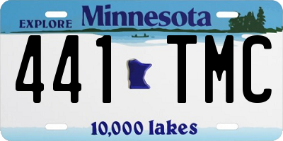 MN license plate 441TMC