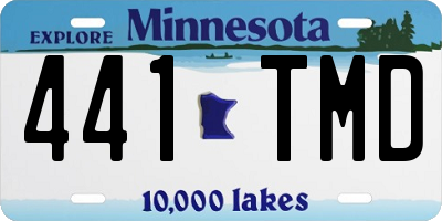 MN license plate 441TMD