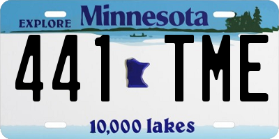 MN license plate 441TME