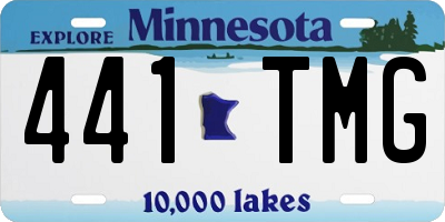 MN license plate 441TMG