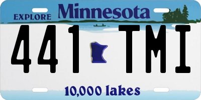 MN license plate 441TMI
