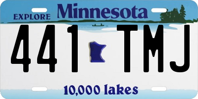 MN license plate 441TMJ