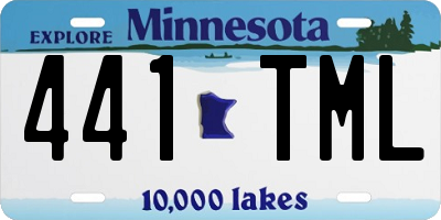 MN license plate 441TML