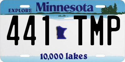 MN license plate 441TMP