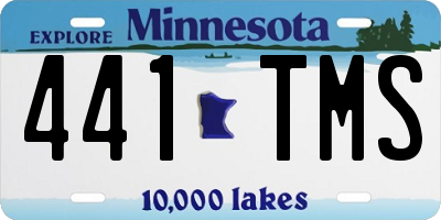 MN license plate 441TMS