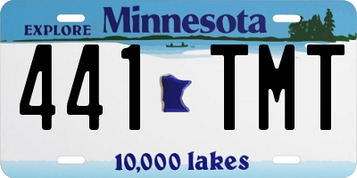 MN license plate 441TMT