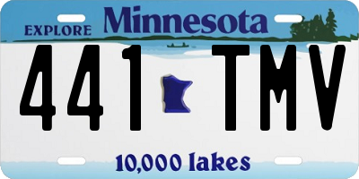 MN license plate 441TMV
