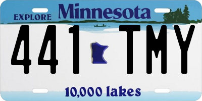 MN license plate 441TMY