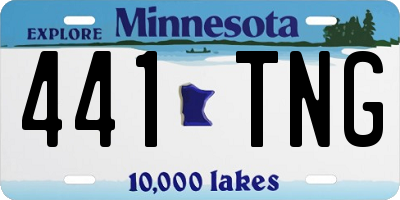 MN license plate 441TNG