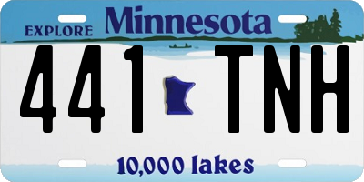 MN license plate 441TNH