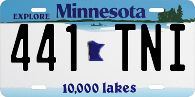 MN license plate 441TNI