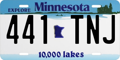 MN license plate 441TNJ