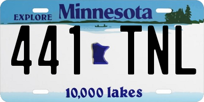 MN license plate 441TNL