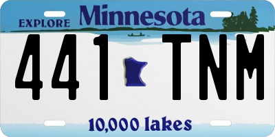 MN license plate 441TNM