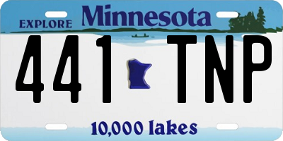 MN license plate 441TNP