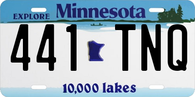 MN license plate 441TNQ