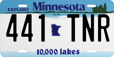 MN license plate 441TNR
