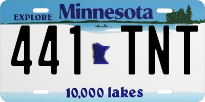 MN license plate 441TNT