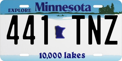 MN license plate 441TNZ