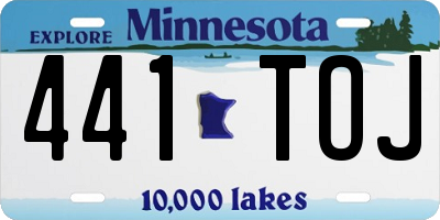 MN license plate 441TOJ
