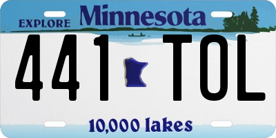 MN license plate 441TOL