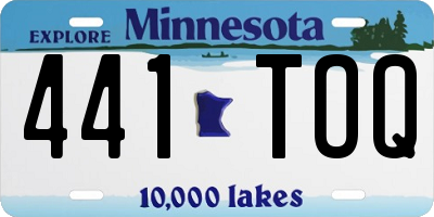 MN license plate 441TOQ
