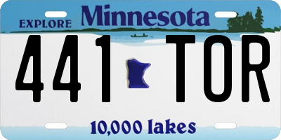 MN license plate 441TOR