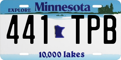 MN license plate 441TPB
