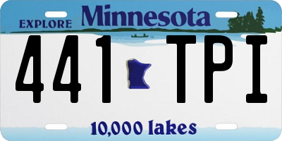 MN license plate 441TPI