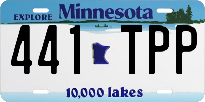 MN license plate 441TPP