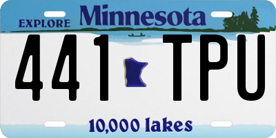 MN license plate 441TPU