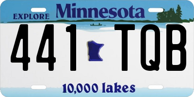 MN license plate 441TQB