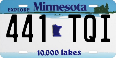 MN license plate 441TQI