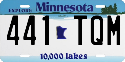 MN license plate 441TQM
