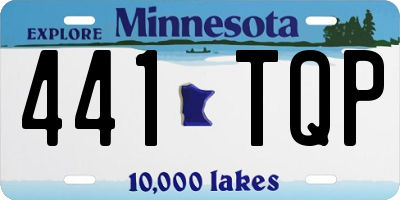 MN license plate 441TQP