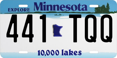 MN license plate 441TQQ