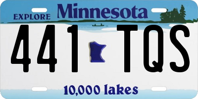 MN license plate 441TQS